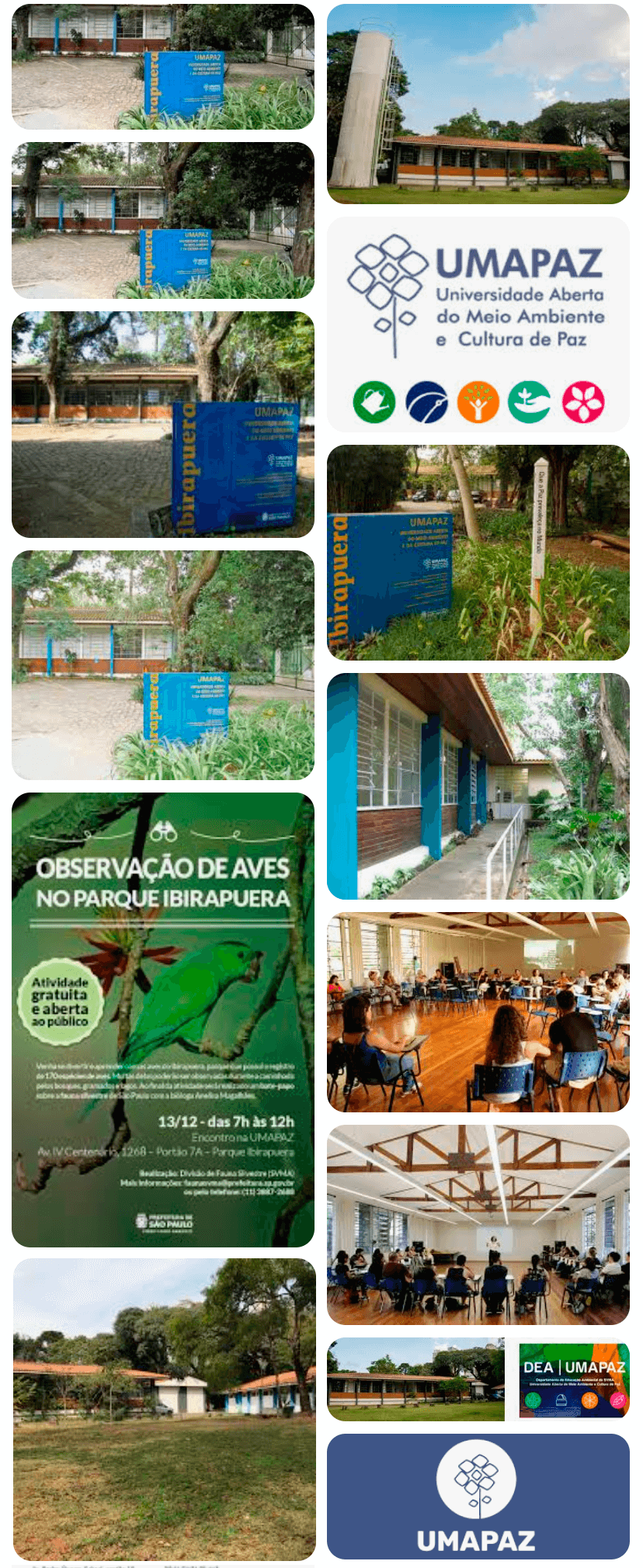 Fotos UMAPAZ – Universidade Aberta do Meio Ambiente e da Cultura de Paz